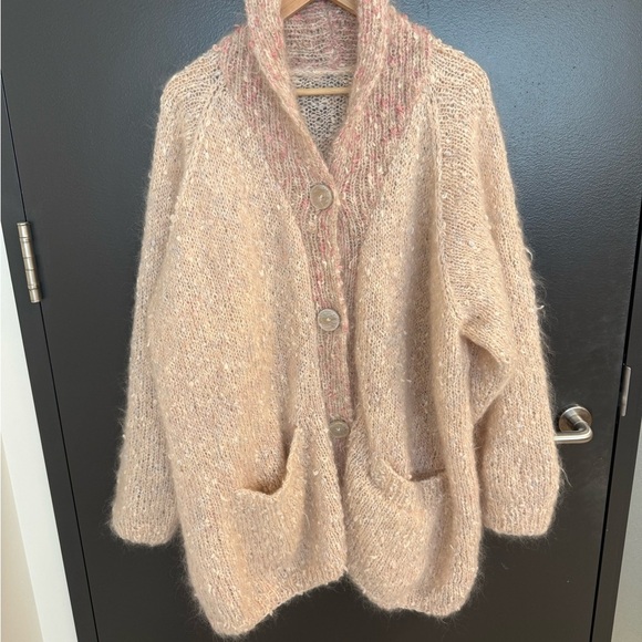 Angora Wool Cowichan style very very oversized XL Angora vintage handmade GUC - Picture 8 of 17